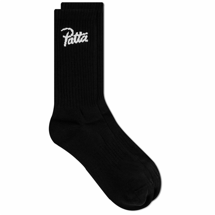 Photo: Patta Men's Sport Sock - 2 Pack in Black