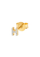 Missoma H Initial 18kt Gold-plated Single Stud Earring - One Size