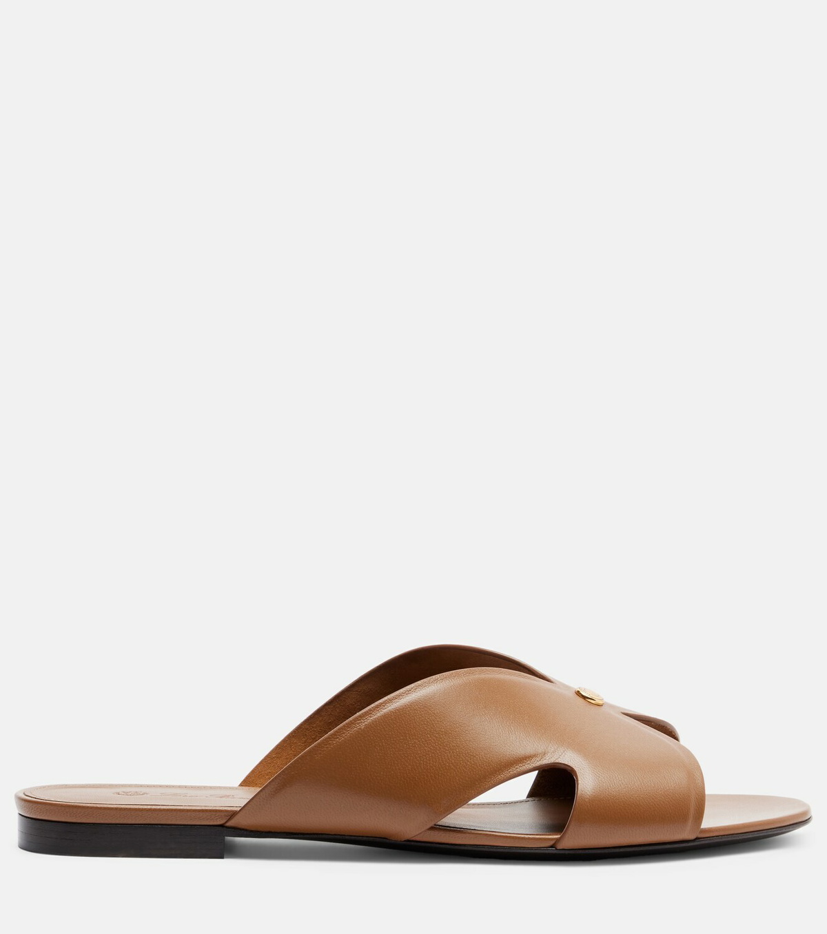 Loro Piana Vera leather slides