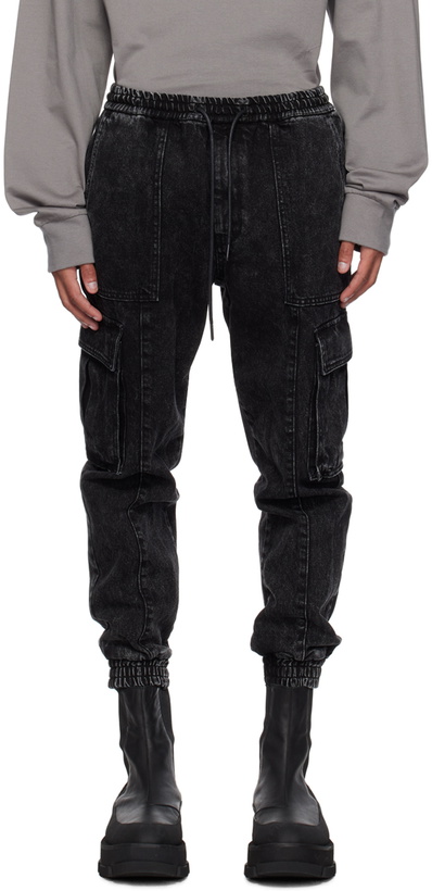 Photo: Juun.J Black Faded Cargo Pants