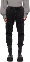 Juun.J Black Faded Cargo Pants