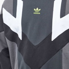 Adidas Men's Rekive Crew Sweat in Carbon/Grey Five