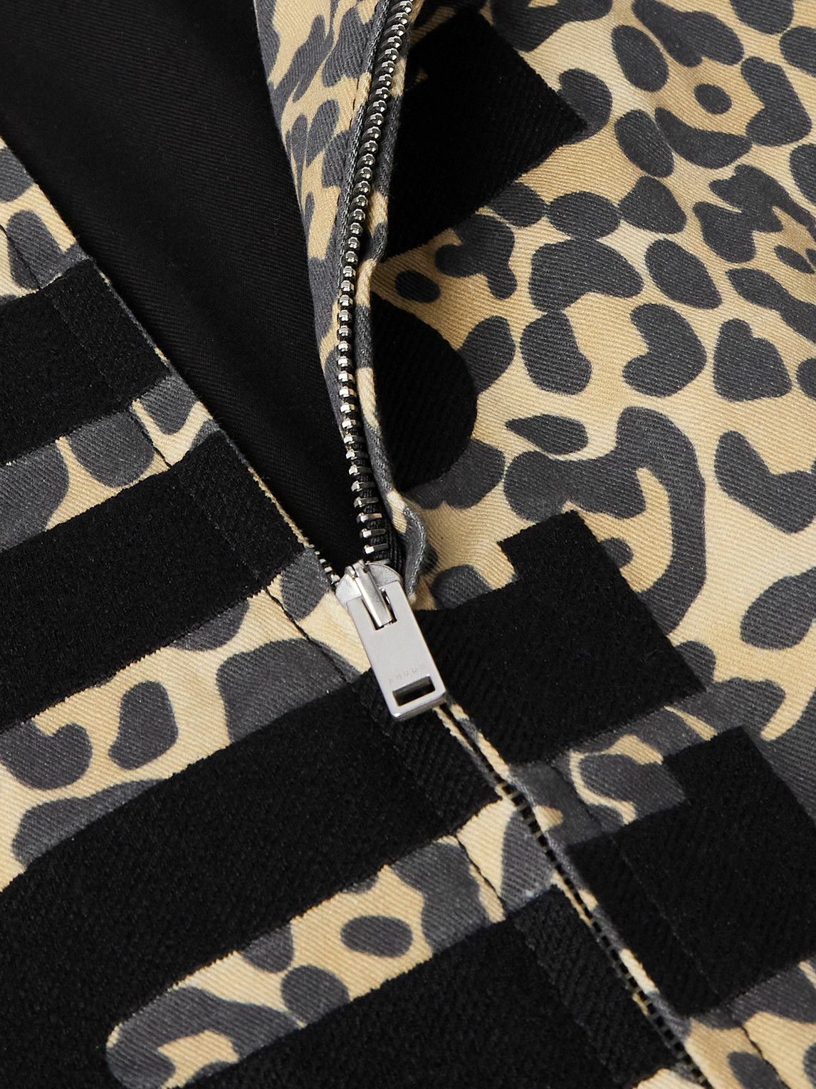 Rhude - Logo-Appliquéd Leopard-Print Cotton-Twill Bomber Jacket - Animal print