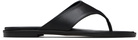 Aeyde Black Amaya Thong Sandals