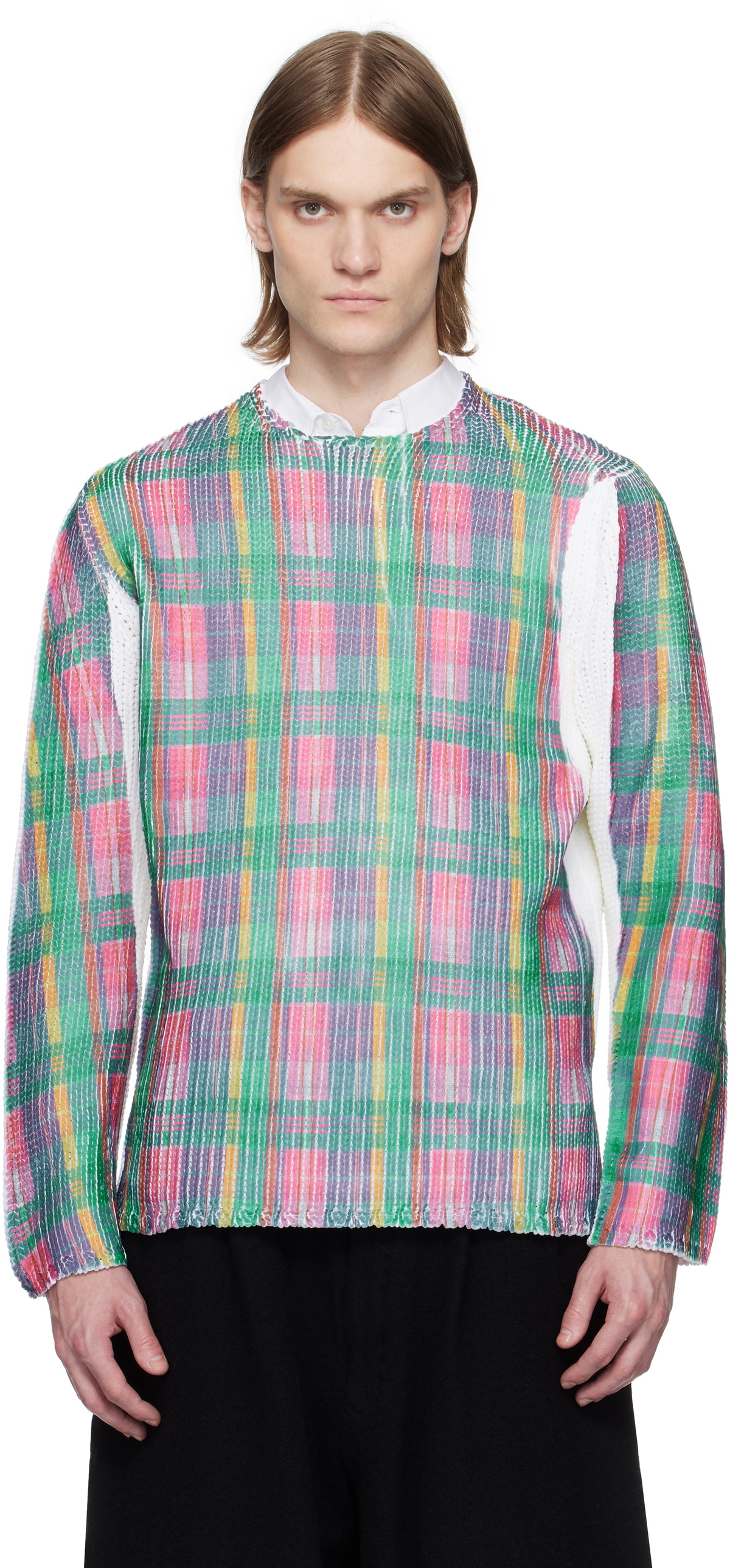 Comme des Garçons Shirt Multicolor Crewneck Sweater