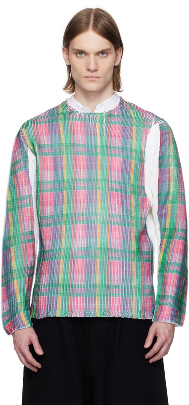 Photo: Comme des Garçons Shirt Multicolor Crewneck Sweater