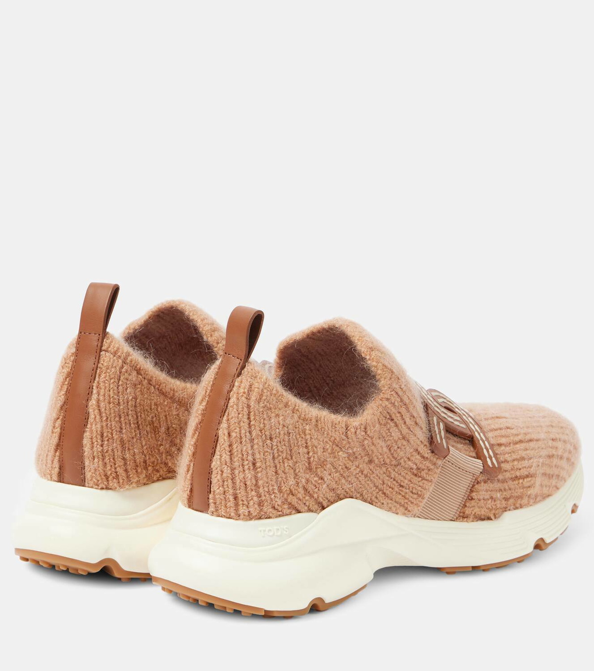 【送料&関税込】Tod's Kate Fabric Sneakers Woman BROWN Kate Slip-on Sneakers in Fabric