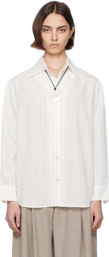 Photo: Nanushka White Fryda Shirt