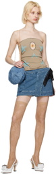 Cormio Indigo Victoria Denim Miniskirt