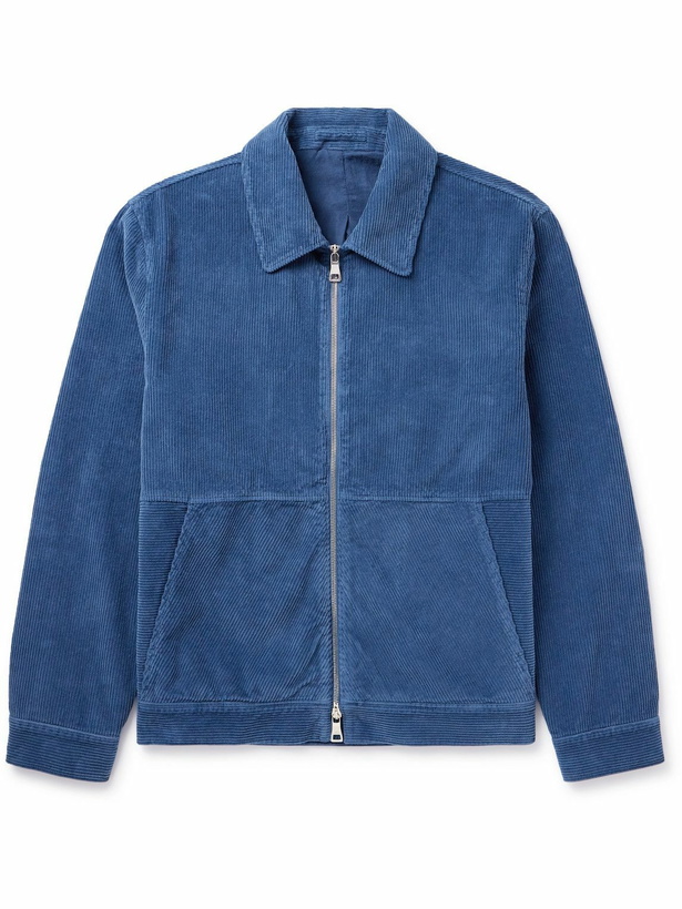 Photo: Mr P. - Cotton-Corduroy Blouson Jacket - Blue