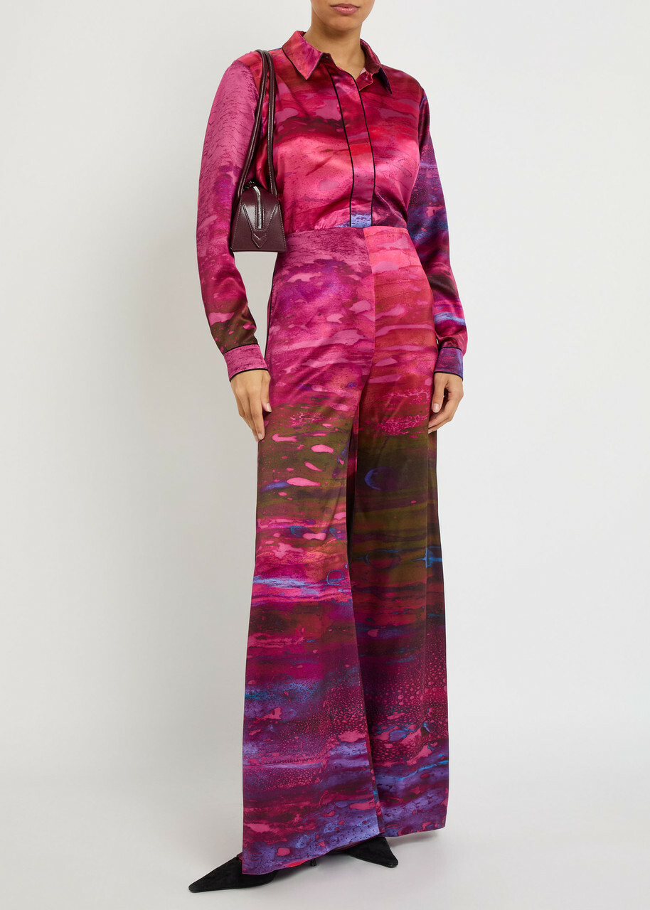 Roksanda Leonara Printed Silk Shirt Multicoloured 1