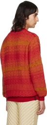 Isa Boulder SSENSE Exclusive Orange Pixel Sweater