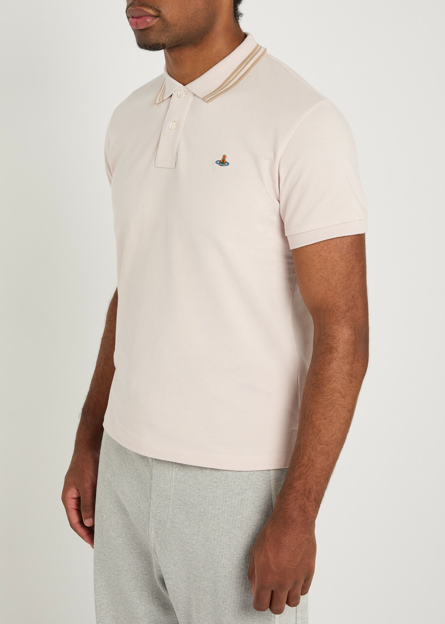 Vivienne Westwood Logo-embroidered Piqué Cotton Polo Shirt Lilac