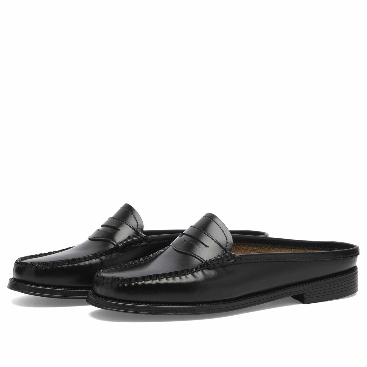 Bass Weejuns Women's Easy Weejun Penny Slide in Black Leather