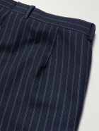 Husbands - Straight-Leg Pinstriped Wool Suit Trousers - Blue