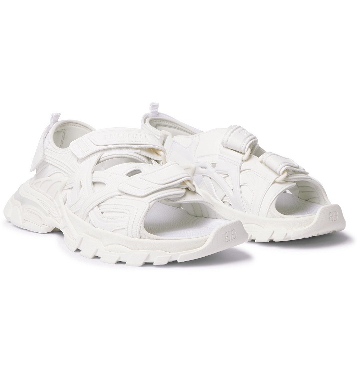 Photo: Balenciaga - Track Neoprene and Rubber Sandals - White