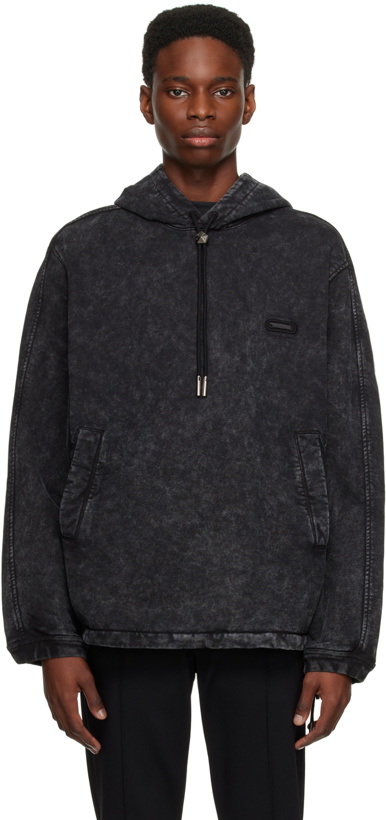 Photo: Solid Homme Black Washed Hoodie