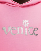 Erl Silver Printed Venice Hoodie Knit Pink - Mens - Hoodies