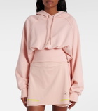 Adidas by Stella McCartney Cropped cotton fleece sweatshirt