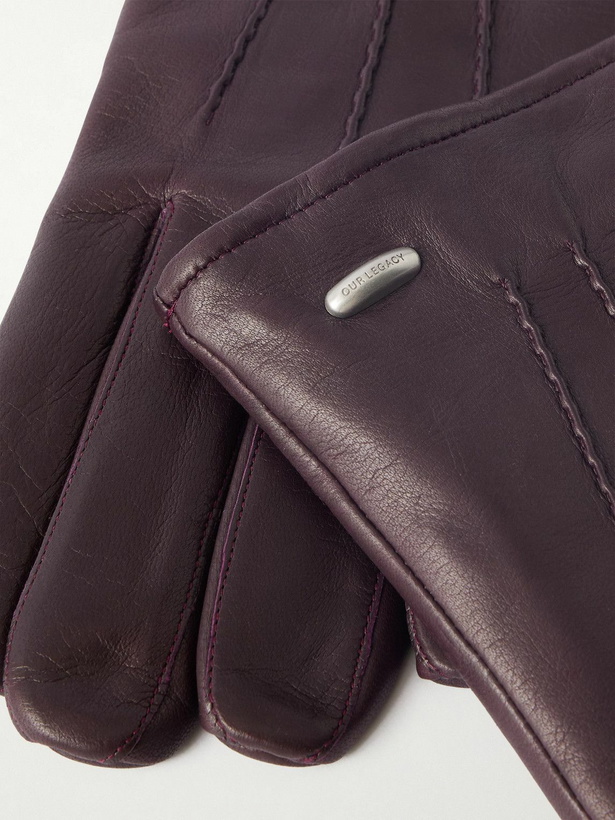 Photo: Our Legacy - Leather Gloves - Burgundy