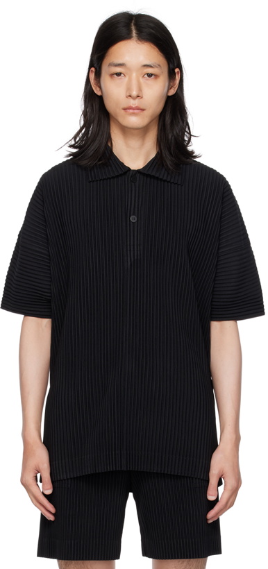 Photo: Homme Plissé Issey Miyake Black Monthly Color June Polo