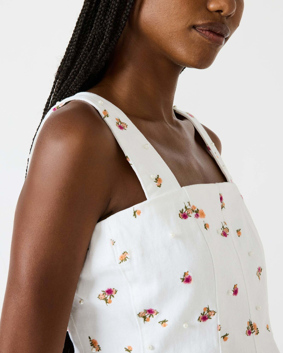 Steve Madden Fiorella Top in White