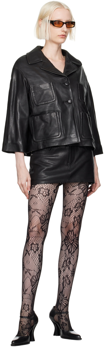 Marc Jacobs Black 'The Lady' Leather Jacket