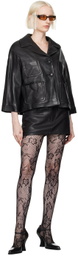 Marc Jacobs Black 'The Lady' Leather Jacket