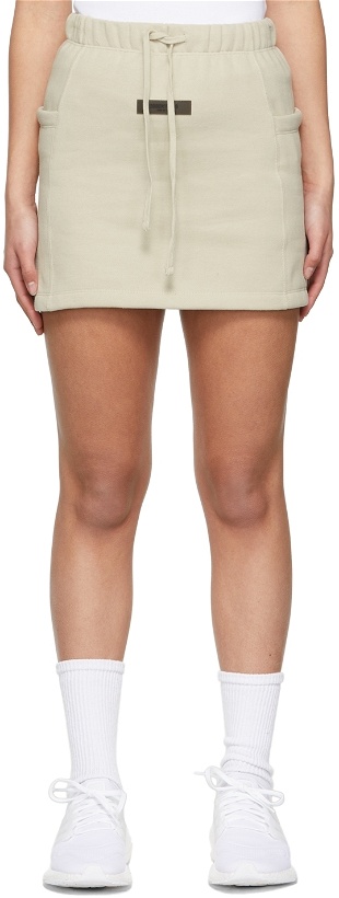 Photo: Essentials Beige Fleece Miniskirt