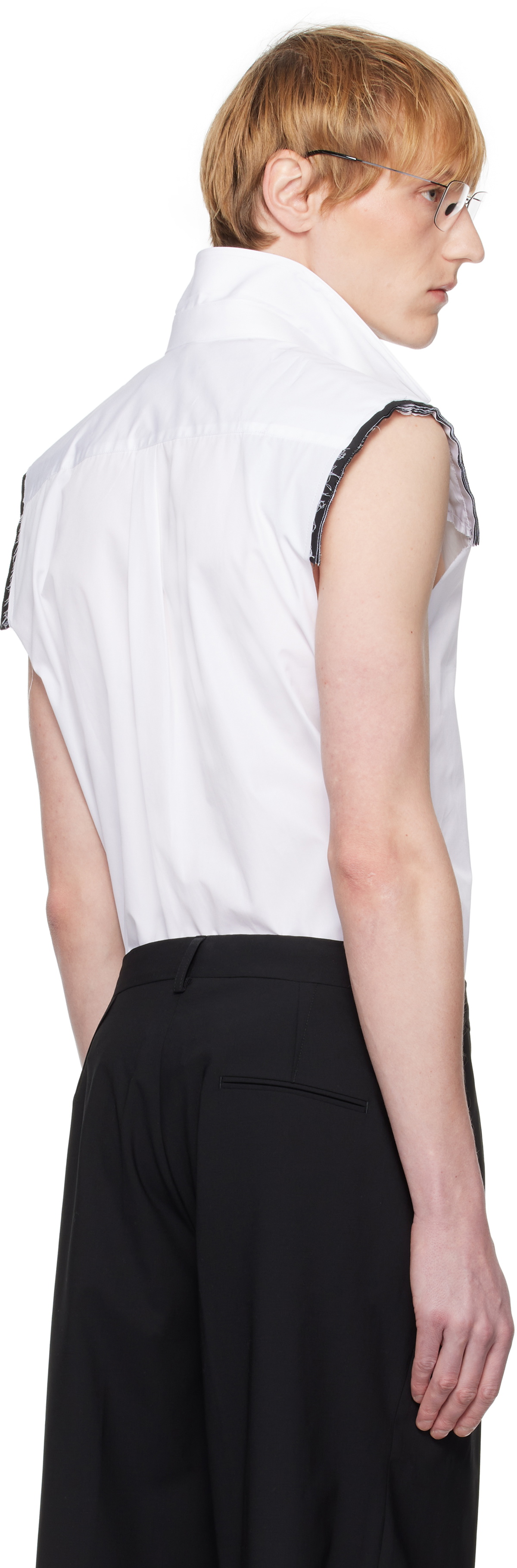 ALAINPAUL White Cotton Shortsleeve Shirt main image 1