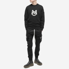 Moncler Men's Embroidered Logo Crew Sweat in Black