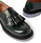 Bottega Veneta - Polished-Leather Tasselled Loafers - Green