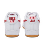 Nike Men's Air Force 1 Low Retro Sneakers in White/Red