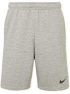 Nike Training - Logo-Print Dri-FIT Stretch-Jersey Shorts - Gray