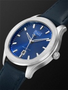 Piaget - Polo Date Limited-Edition Automatic 36mm Stainless Steel and Leather Watch, Ref. No. G0A47017