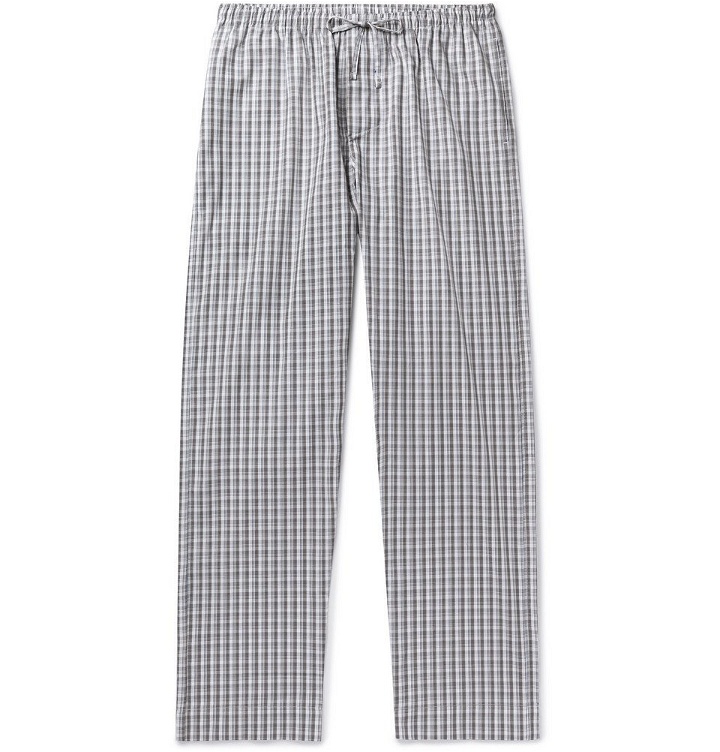 Photo: Zimmerli - Checked Cotton Pyjama Trousers - Gray