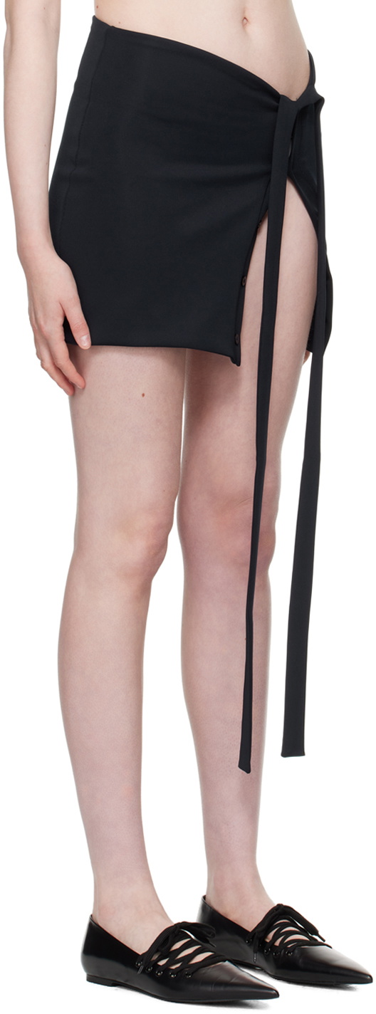 Jade Cropper Navy Button Miniskirt