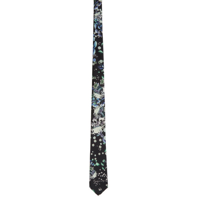 Photo: Givenchy Black Silk Floral Tie