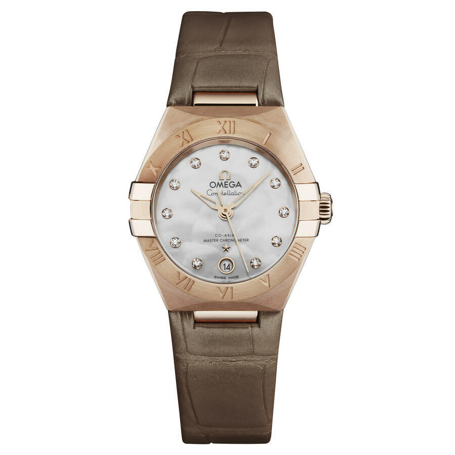 Omega Constellation Automatic Chronometer Diamond White Mother of Pearl Dial Ladies Watch 131.53.29.20.55.002