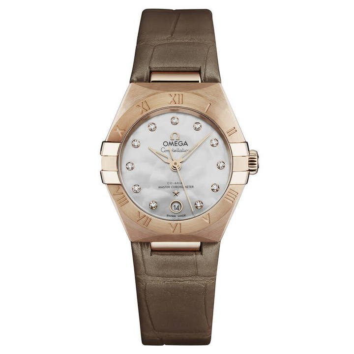 Photo: Omega Constellation Automatic Chronometer Diamond White Mother of Pearl Dial Ladies Watch 131.53.29.20.55.002