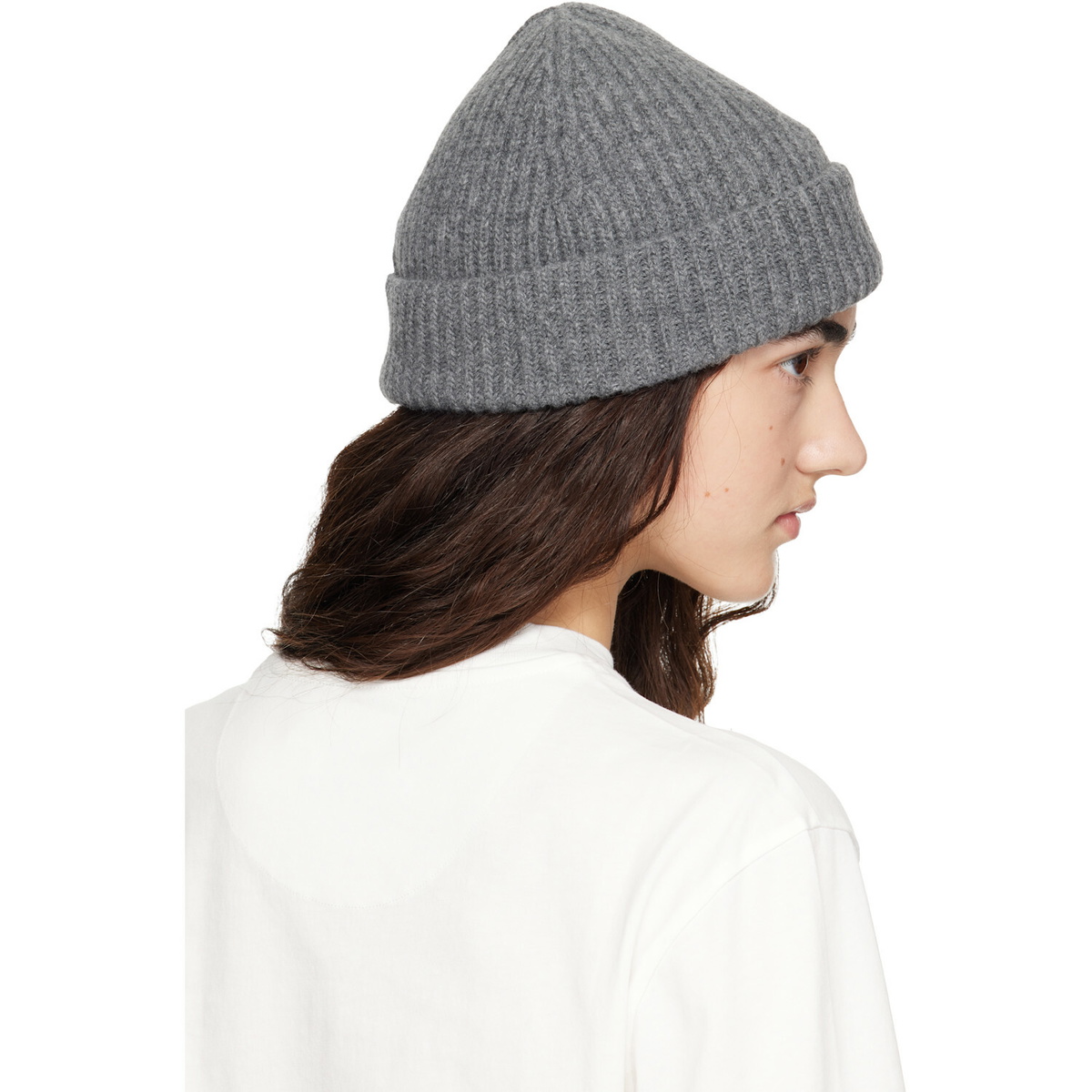 Jil Sander Gray Wool Beanie