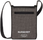Burberry Grey Square Horseferry Olympia Messenger Bag