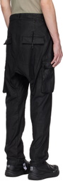 11 by Boris Bidjan Saberi Black Coated Object Cargo Pants