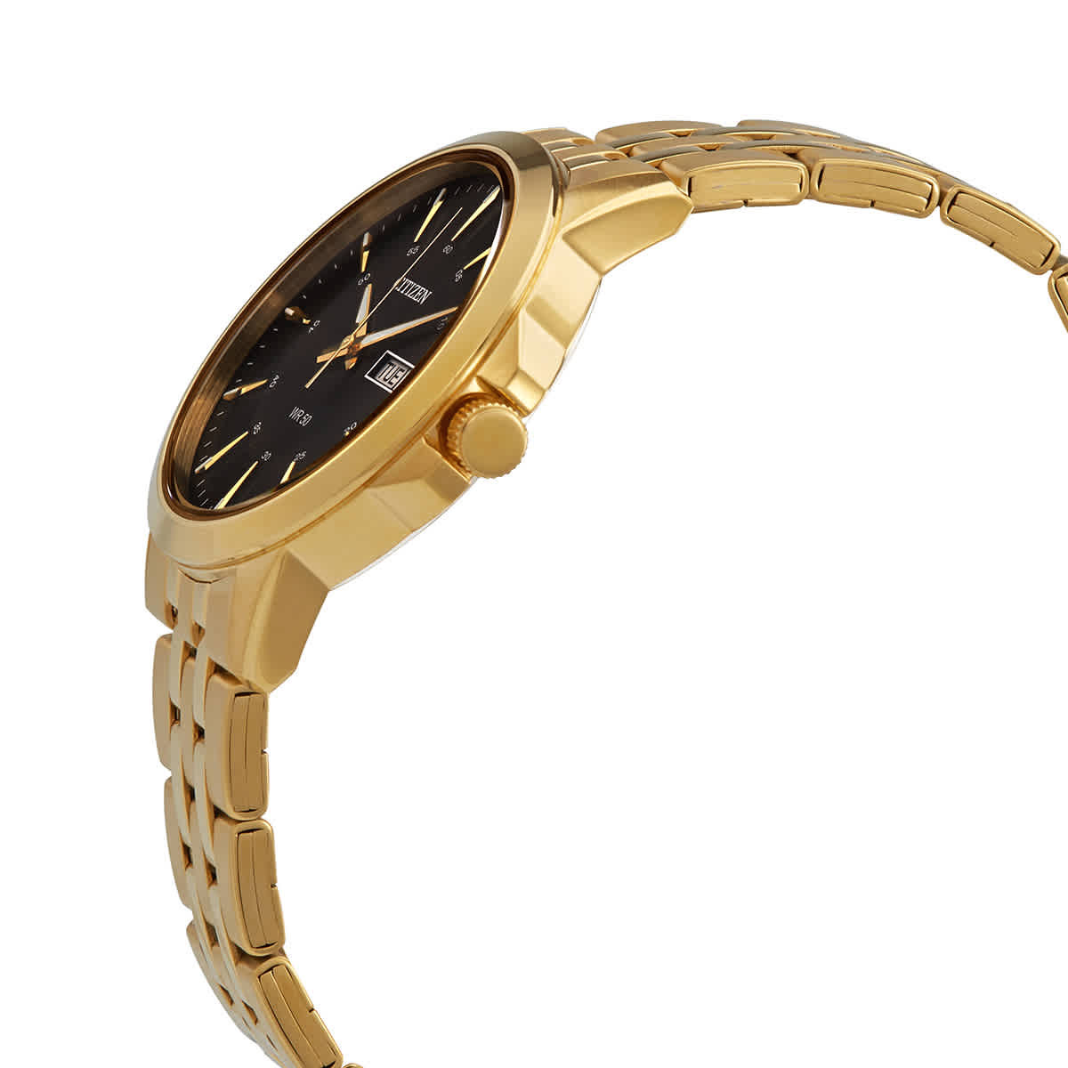 Citizen Quartz Black Dial Gold-tone Mens Watch BF2013-56E