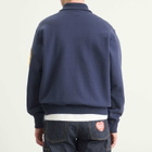 Human Made Men's Half Zip Logo Sweatshirt in Navy