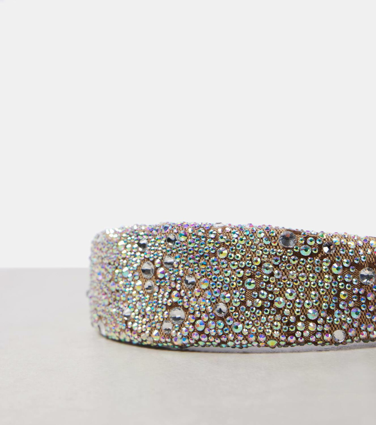 24AW new/GUCCI GGキャンバスクリスタルヘッドバンド Headband Gucci GG Canvas crystal-embellished headband Gucci