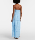 Melissa Odabash Sophie broderie anglaise cotton maxi dress