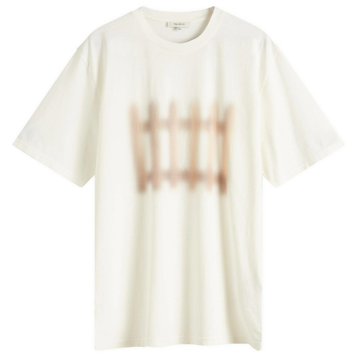 【送料&関税込】J.W. Anderson White Cotton T-shirt JW Anderson JWA slogan-print T-shirt | White | FARFETCH UK