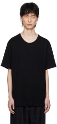 LEMAIRE Black Rib T-Shirt