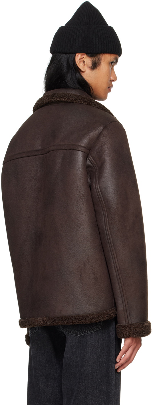 A.P.C. Brown Finn Faux-Shearling Jacket A.P.C.